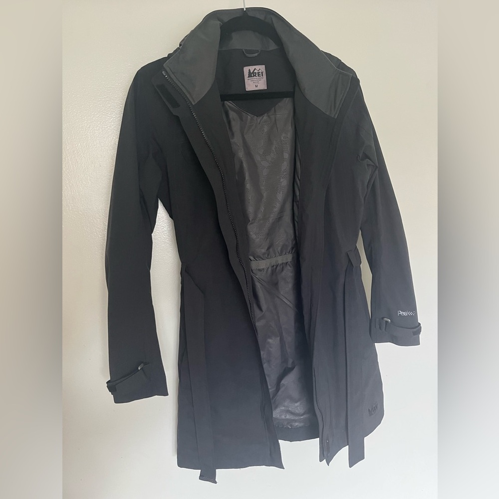 REI Longline Women’s Rain Jacket with Belt